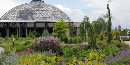 Botanical Center dome and gardens